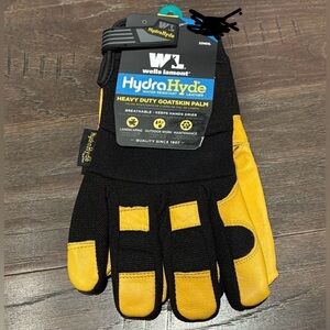 Wells Lamont HydraHyde heavy duty goat skin palm,water resistant leather gloves